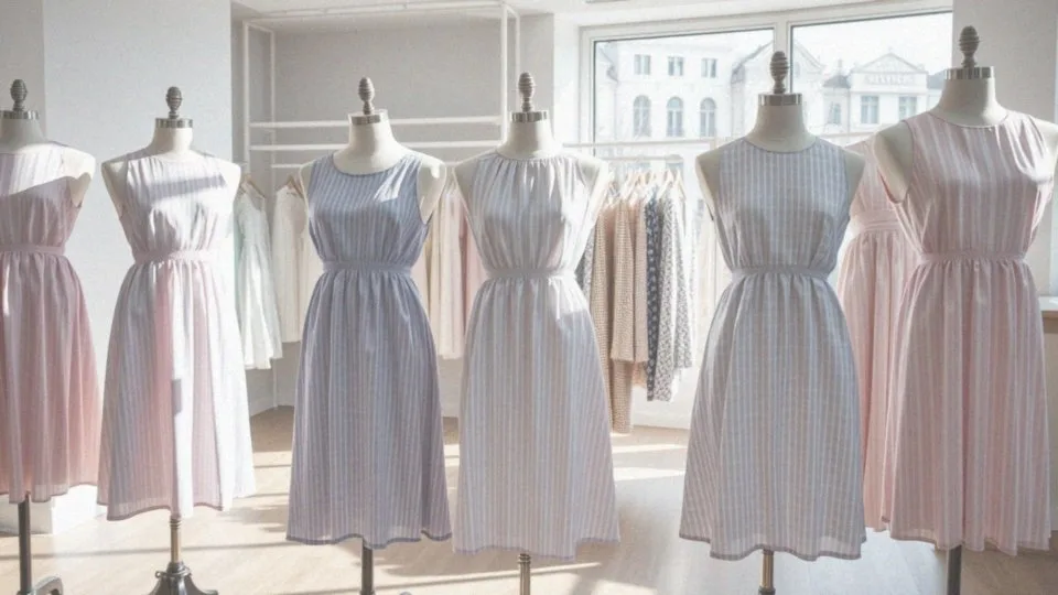 Jakie wzory na sukienkach są korzystne dla niskich kobiet?