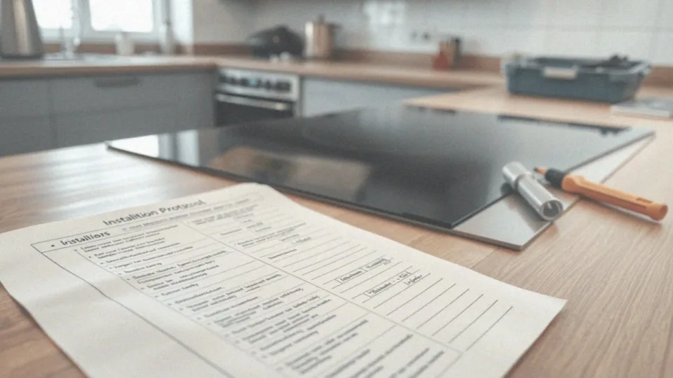 Co zawiera protokół podłączenia płyty indukcyjnej?