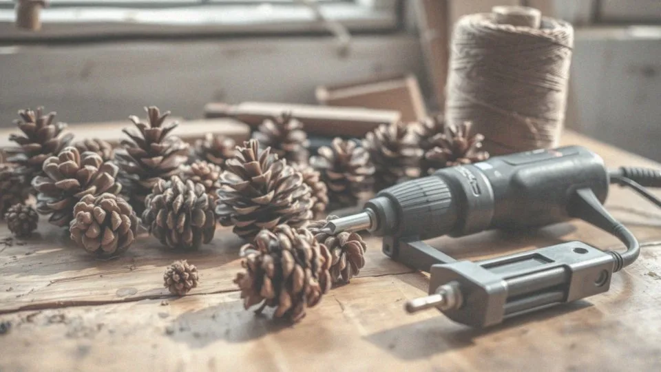 Jak przewiercić szyszki do nawlekania?