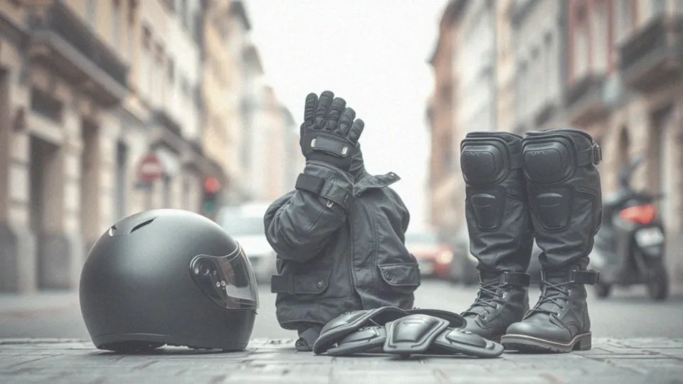 Jakie elementy wyposażenia ochronnego są potrzebne do jazdy na motorowerze 50 cm³?