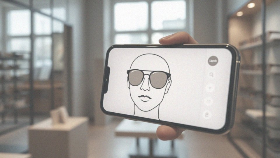 Jak użytkownik może przymierzyć różne style okularów przeciwsłonecznych za pomocą aplikacji?