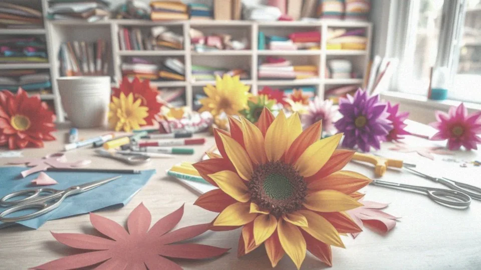 Jakie kolorowe kwiaty papierowe można stworzyć?