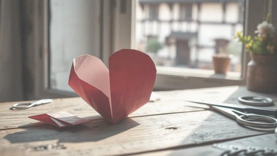 Otwierane serce z papieru – jak je zrobić krok po kroku?