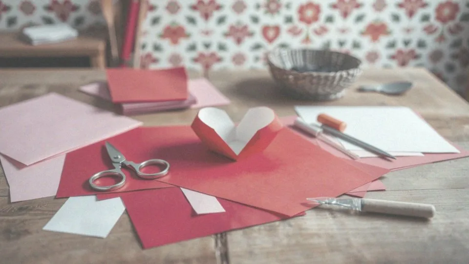 Serce 3D z papieru – szablon do samodzielnego wykonania dekoracji